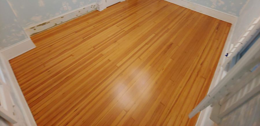 Refinished hardwood floor